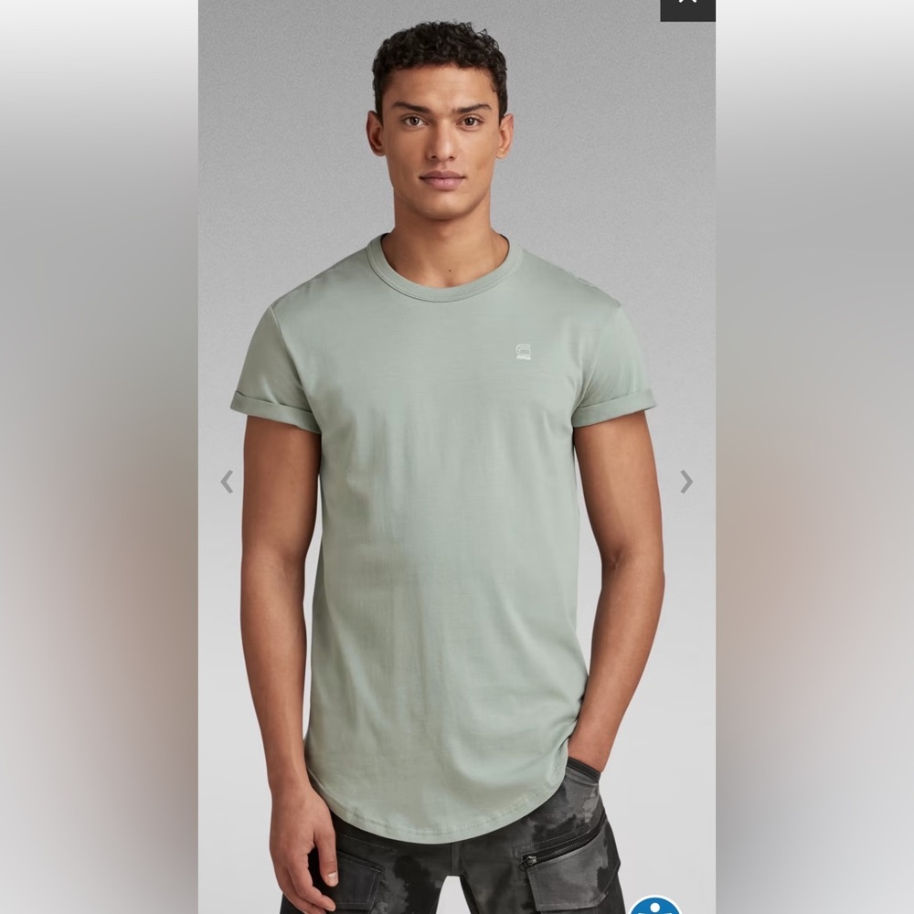 Men’s G-Star Raw Longline Curve Hem T-Shirt